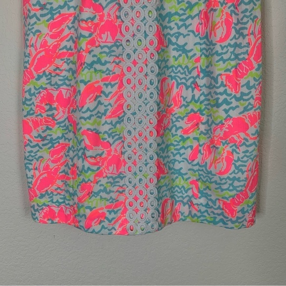 Lilly Pulitzer Pearl Shift resort white pop up lobstah roll dress 0 - Picture 2 of 7